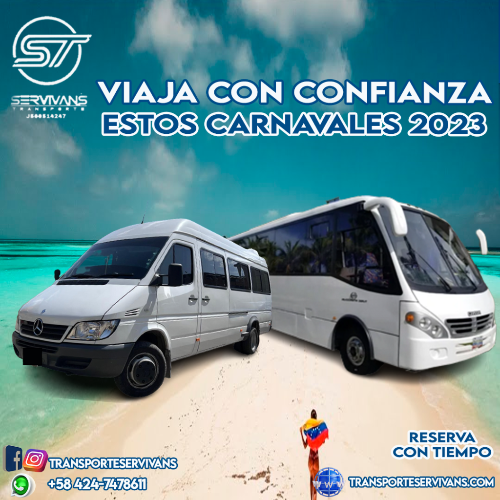 transporte ejecutivo en los carnavales en Venezuela